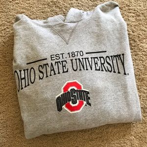 Ohio State University Fuzzy Hooded Sweatshirt
